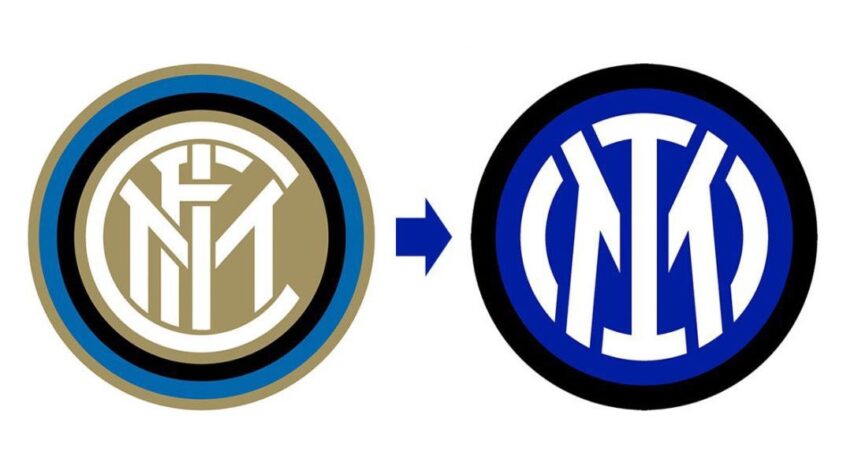 Inter de Milão (escudo antigo e novo)