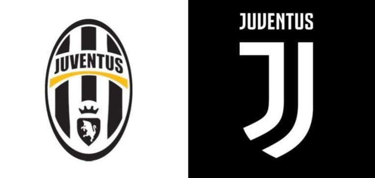 Juventus (escudo antigo e novo)