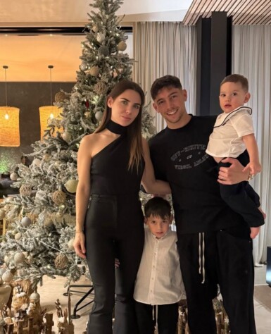 Federico Valverde passou o Natal junto da família.