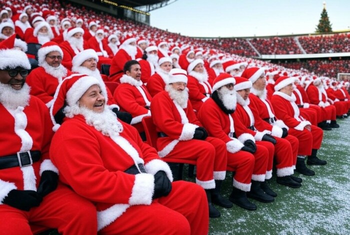 Se o Papai Noel torcesse para o seu time, como ele seria?