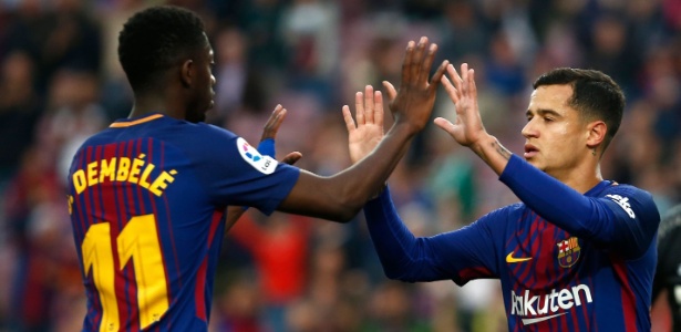 Barcelona - Philippe Coutinho e Ousmane Dembélé - 135 milhões de euros