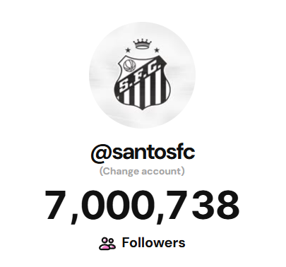 4° Santos: 7 milhões