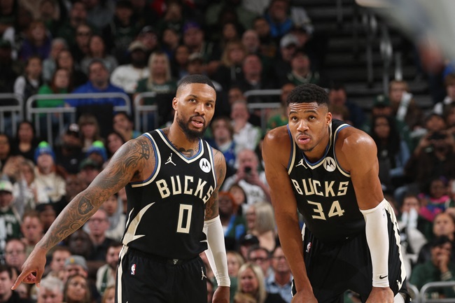 Milwaukee Bucks - Damian Lillard e Giannis Antetokounmpo (2025)