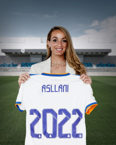 Kosovare Asllani atuou no Manchester City entre 2016 e 2017 e no Real Madrid em 2021