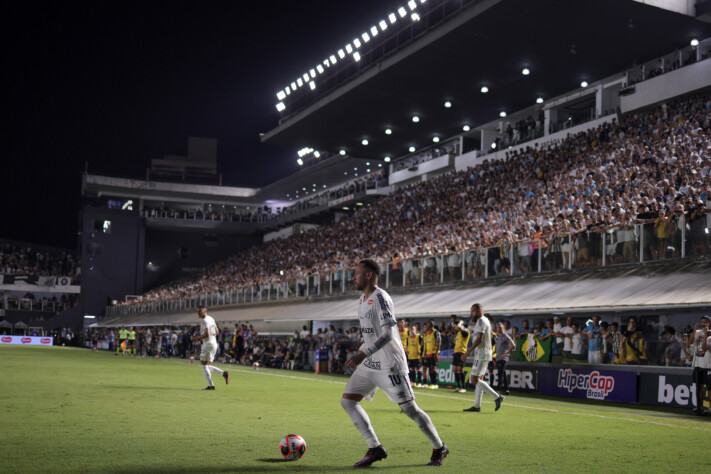 Neymar em atuação pelo Santos