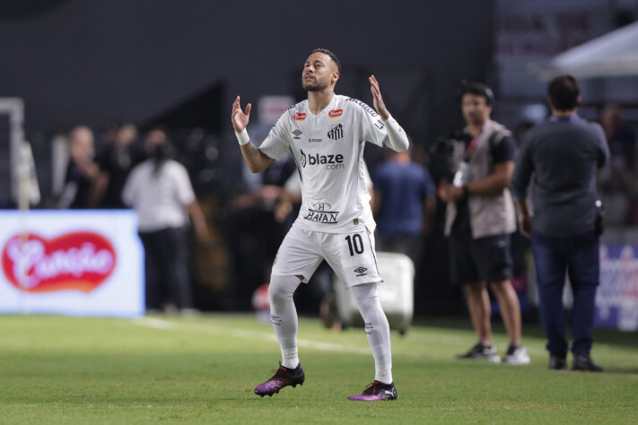 Neymar em atuação pelo Santos