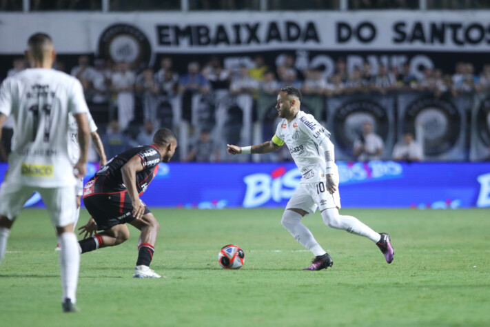 Neymar em atuação pelo Santos