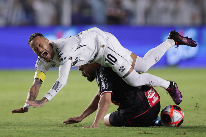 Neymar em atuação pelo Santos