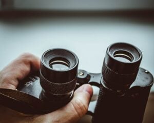 lentes dos binóculos